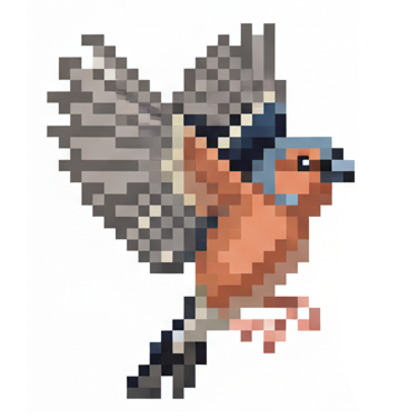 Fink Themes - pixel art finch logo